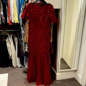 Elegant Red Evening Gown